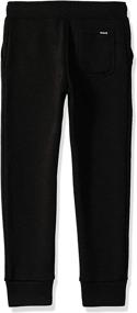 img 1 attached to Hurley Boys Fleece Jogger Obsidian Boys' Clothing for Pants