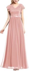 img 4 attached to Dressystar Womens Chiffon Bridesmaid Wedding