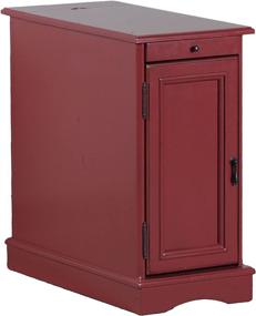 img 3 attached to 🔴 Small Butler Accent Table by Powell Furniture in Red for Enhanced SEO-friendly Visibility