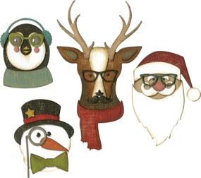 img 2 attached to 🎅 Sizzix Thinlits Die Set Cool Yule by Tim Holtz (31-Pack), in Multicolor, Ideal for Improved SEO