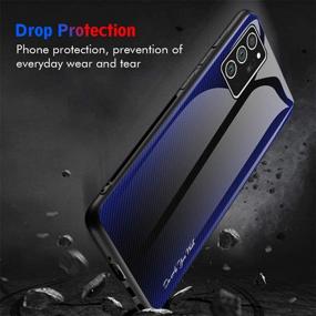 img 3 attached to 📱 Gradient Stripe Tempered Glass Pattern Case for Samsung Galaxy Note 20 Ultra 5G - Women's Rugged Non-Slip Shockproof Protective Cover