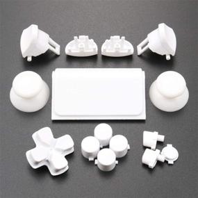 img 1 attached to 🎮 Enhance Your Gaming Experience with a Complete Set of White Buttons for PS4 Pro Controller - JDS 040 JDS-040