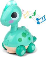 игрушечная машина kidpal baby toy car для детей от 6 до 12 месяцев | для мальчиков и девочек - динозавр-ходячая машина с 🚗 светом и музыкой | игрушка для детей от 1 до 2 лет | универсальное колесо обучающая игрушка в подарок для детей от 18 до 24 месяцев. логотип