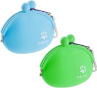 🐶 2 pack silicone dog treat pouch – fidget pencil, portable fashion small dog training pouch, pet treat bag, coin purse key case coin pouch logo