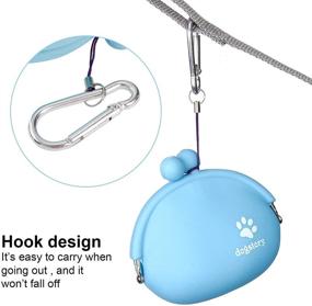 img 2 attached to 🐶 2 Pack Silicone Dog Treat Pouch – Fidget Pencil, Portable Fashion Small Dog Training Pouch, Pet Treat Bag, Coin Purse Key Case Coin Pouch