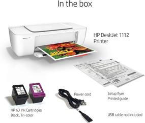 img 1 attached to 🖨️ HP Deskjet 1112 Compact Printer: Fast, Reliable Printing (F5S23A)"