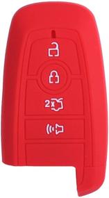 img 3 attached to 🔑 Red XUHANG Silicone Key Fob Cover – Protector Shell for 2017-2020 Fusion Smart Remote, Enhancing SEO