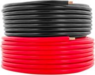 🔌 16 awg cca copper clad aluminum primary wire bundle - 25 ft red & 25 ft black. ideal for car audio, speaker amplifier, remote hook up, and trailer wiring. (also in 14 & 18 gauge) logo