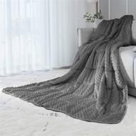 alansma reversible weighted blanket: the perfect luxury velvet blanket for all seasons, keeping you comfortably warm and cool, 15lb weighted blanket for adults and kids, enjoy restful sleep anywhere (grey,15lb) logo