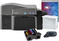 🖨️ fargo dtc1250e dual sided id card printer & supplies bundle with silver edition bodno software - enhanced for seo logo