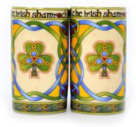 irish celtic shamrock salt and pepper shaker with unique design logo