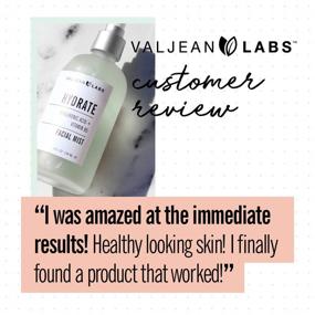 img 1 attached to 💦 Valjean Labs Hydrating Face Mist - Hyaluronic Acid + Vitamin B5, Skin Hydration and Elasticity Boost, Paraben-Free, Cruelty-Free, Made in USA (4 fl oz)