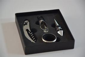 img 2 attached to 🍷 Complete 4PC Wine Set with Stylish Storage Case for Wine Enthusiasts