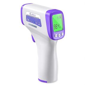 img 4 attached to 🌡️ Infrared Thermometer for Adults and Kids - Accurate Non-Contact Forehead Thermometer with Fever Alarm, Memory Function, LCD Display, and No Touch Technology