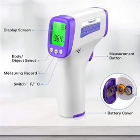 img 1 attached to 🌡️ Infrared Thermometer for Adults and Kids - Accurate Non-Contact Forehead Thermometer with Fever Alarm, Memory Function, LCD Display, and No Touch Technology