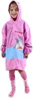 🦈 vibrant 3d shark kid's rain jacket: lightweight rainwear for boys and girls logo