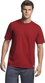 img 3 attached to 👕 Men's Performance Short Sleeve T-Shirt by Russell Athletic - Cotton Blend