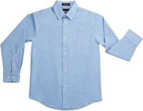 img 3 attached to Nautica Boys Oxford Shirt Blue Boys' Clothing
