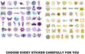 img 3 attached to 🌸 100 Fresh and Girly Pink Stickers - Perfect for Children, Teens, Girls, and Adults. Ideal for Water Bottles, Laptops, Phones, Gift Boxes. Waterproof and Reusable Stickers for Sunscreen and More