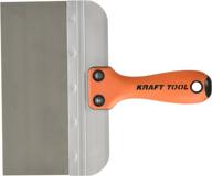 kraft tool dw908pfss stainless steel taping knife with proform handle, 8 x 3-inch - deluxe quality logo