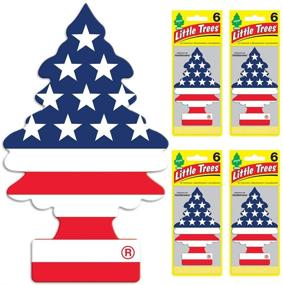 img 3 attached to 🌲 LITTLE TREES Car Air Freshener I Hanging Tree Provides Long-Lasting Scent for Auto or Home I Made in America, 24 Count, (4) 6-Packs