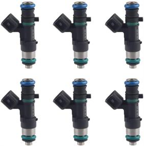 img 4 attached to JDMON Fuel Injectors Compatible with Chrysler 300, Town & Stratus, Pacifica, 🔧 Dodge Grand Caravan, Charger, Challenger, Nitro, Magnum 2005-2010 (6pcs), Part# 0280158028, Replaces 04591986AA