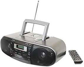 img 1 attached to 🎶 Мощная музыкальная система Panasonic RX-D55GC-K Boombox: высокая мощность MP3 CD АМ/ФМ-радио, магнитофон с USB-портом и портом для музыки - 2-полосный звук с 4-мя динамиками (черный).