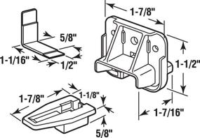 img 1 attached to 🔧 Industrial Hardware: Prime Line 7321 Drawer Track Glides in Drawer Slides