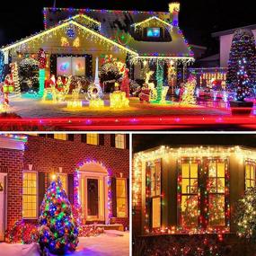 img 3 attached to 🔋 Waterproof Battery Operated String Lights, C6 50 LED Colorful Christmas Lights Set with 8 Modes for Outdoor/Indoor Christmas Tree, Wreath, Wedding, Patio, Party, and Garden Decor