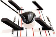 🏌️ slot it golf swing trainer: patented driver design! achieve perfect swing path with black and red poles. training aid for better irons and woods swing. логотип