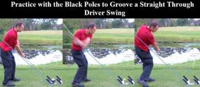 img 1 attached to 🏌️ Slot It Golf Swing Trainer: Patented Driver Design! Achieve Perfect Swing Path with Black and Red Poles. Training Aid for Better Irons and Woods Swing.