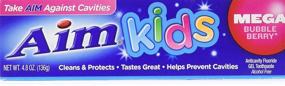 img 4 attached to 🦷 Aim Kids Bubble-berry Fluoride Toothpaste 4.8 Oz (4 Pack)