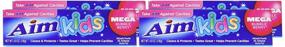 img 3 attached to 🦷 Aim Kids Bubble-berry Fluoride Toothpaste 4.8 Oz (4 Pack)