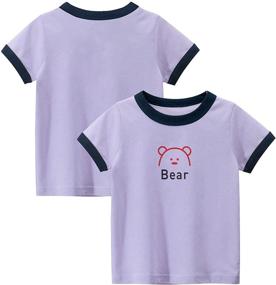 img 2 attached to 👧 Adorable Kumary Toddler Little 3 Pack Sleeve Girls' Clothing: Tops, Tees & Blouses for Cherubic Charm!