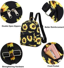 img 1 attached to Cute Mini Backpack Purse: Ideal Travel & School Bag for Girls & Teens