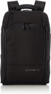 nomatic travel pack - 30 литров черный водонепроницаемый антикражный рюкзак и сумка для ноутбука: дизайн утвержденный для перевозки на борту самолета логотип