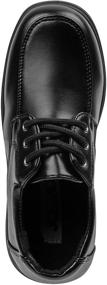 img 2 attached to 👞 Black Lace Boys' Toddler Loafers: Josmo Comfort Uniform Shoes