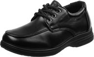 👞 black lace boys' toddler loafers: josmo comfort uniform shoes logo