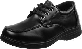 img 4 attached to 👞 Black Lace Boys' Toddler Loafers: Josmo Comfort Uniform Shoes