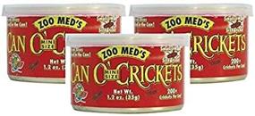 img 3 attached to 🦗 Zoo Med Can O' Crickets - Premium Insect Food, 1.2-Ounce (Pack of 3)