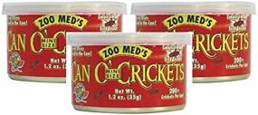 img 2 attached to 🦗 Zoo Med Can O' Crickets - Premium Insect Food, 1.2-Ounce (Pack of 3)