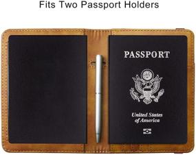 img 1 attached to Your Travel Companion: WALNEW Passport Vaccine Holder for Secure and Organized Travel