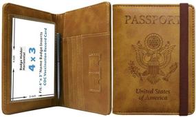 img 4 attached to Your Travel Companion: WALNEW Passport Vaccine Holder for Secure and Organized Travel
