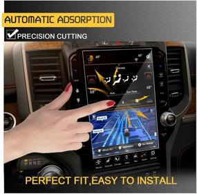 img 2 attached to RUIYA 2019-2021 Dodge Ram 1500 2500 3500 Uconnect Touchscreen Car Display Navigation Tempered Glass Screen Protector, 9H Anti-Scratch Shock Resistant Touch High Clarity (12 Inch)