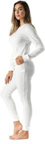 img 2 attached to 🔥 Stay Warm and Stylish with Followme Womens Thermal Henley 6743 BLK M: Ideal Women's Clothing for Lingerie, Sleep & Lounge