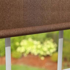 img 4 attached to 🎯 Premium Linen Look Roller Window Shade - Chocolate: The Best Home Fashion Closeout Deal!