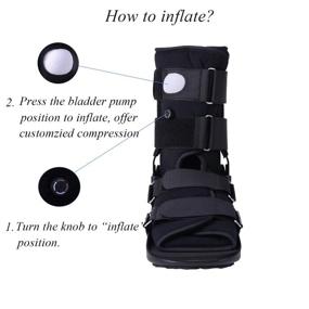 img 2 attached to Premium Grade M Walking Boot: Fracture Boot for Foot and Ankle Support