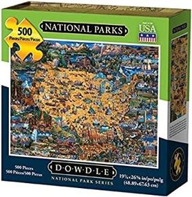 img 4 attached to Dowdle Folk Art National Jigsaw: Immersive and Engaging Puzzle Experience