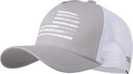 🧢 vionlan baseball cap american flag trucker hat for men women - premium 3d logo, adjustable mesh snapback - outdoor essential logo