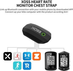 img 2 attached to ❤️ XOSS X1 Heart Rate Monitor: Wireless Bluetooth 4.0 Chest Strap with Health Accessories - Black (Bluetooth & ANT+)